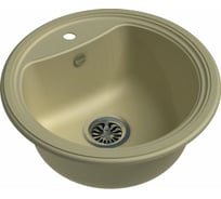 Мойка кварц EWIGSTEIN Antik R50 1 чаша, D=520 мм, бежевый A-R50 бежевый