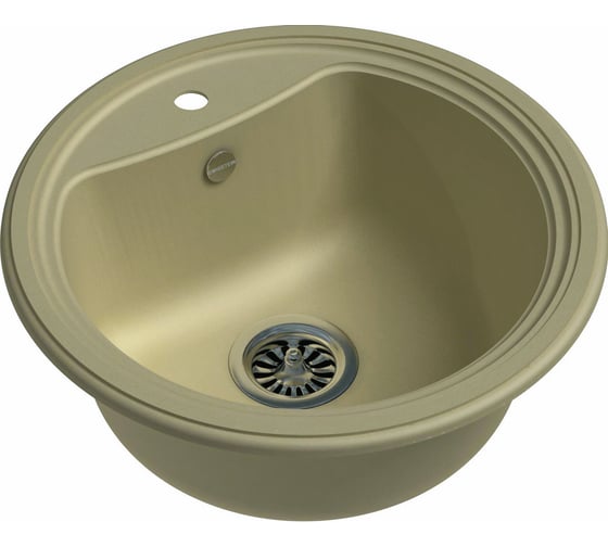 Мойка кварц EWIGSTEIN Antik R50 1 чаша, D=520 мм, бежевый A-R50 бежевый 1