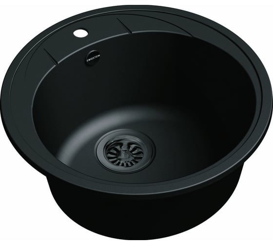 Мойка кварц EWIGSTEIN Elegant R45 1 чаша, D=484 мм, антрацит Е-R45 антрацит