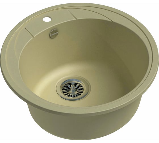 Мойка кварц EWIGSTEIN Elegant R45 1 чаша, D=484 мм, бежевый Е-R45 бежевый