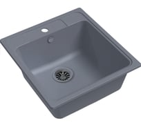 Мойка кварц EWIGSTEIN Elegant 50 1 чаша, 518х478 мм, серый металлик E-50 сер мет