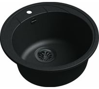 Мойка кварц EWIGSTEIN Elegant R45 1 чаша, D=484 мм, черный Е-R45 черный