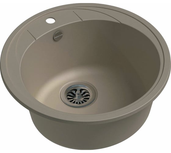 Мойка кварц EWIGSTEIN Elegant R45 1 чаша, D=484 мм, крем Е-R45 крем 1
