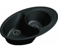 Мойка кварц EWIGSTEIN Elegant W90KF 1.5 чаши с крылом, 820х520 мм, антрацит E-W90KF антрацит