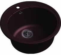 Мойка кварц EWIGSTEIN Elegant R45 1 чаша, D=484 мм, шоколад Е-R45 шоколад