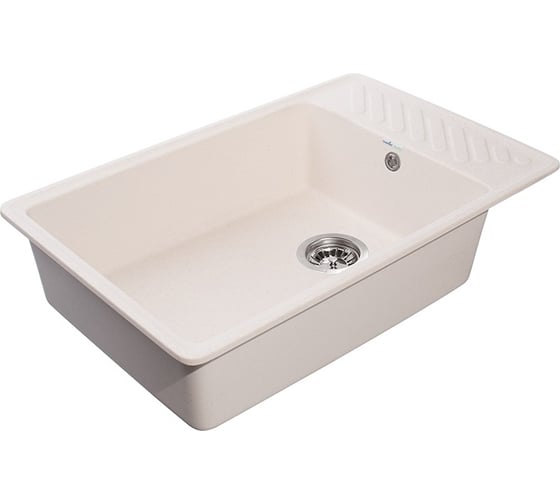 Мойка GranFest QUARZ чаша+крыло, 760х480 мм, белый  51 белый 1