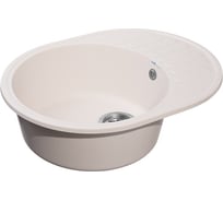 Мойка GranFest QUAR Z, чаша+крыло, 620х480 мм, белый 58