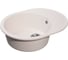 Мойка GranFest QUAR Z, чаша+крыло, 620х480 мм, белый 58 1