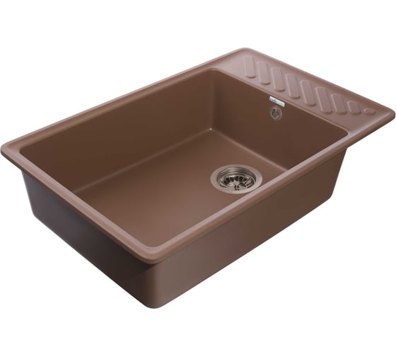 Мойка GranFest QUARZ чаша+крыло, 760х480 мм, терракот 51