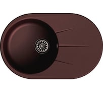 Мойка EWIGSTEIN Rund 50F кварц, 1-чаша+крыло, 750х480 мм, шоколад R- 50F шоколад