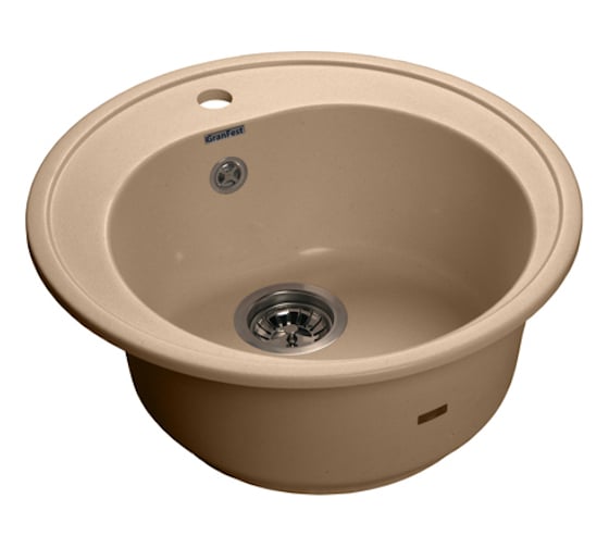 Мойка GRANFEST RONDO GF-R 510 мрамор, D=508 мм, топаз R-510