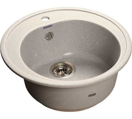 Мойка GRANFEST RONDO GF-R 510 мрамор, D=508 мм, серый R-510