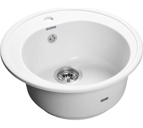 Мойка GRANFEST RONDO GF-R 510 мрамор, D=508 мм, иней R-510