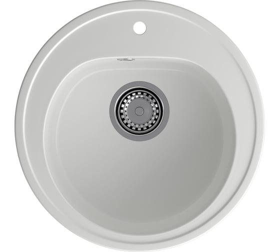 Мойка GRANFEST RONDO GF-R 510 мрамор, D=508 мм, иней R-510