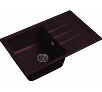 Мойка кварц EWIGSTEIN Elegant 50F 1 чаша с крылом, 762х480 мм, шоколад E-50F шоколад