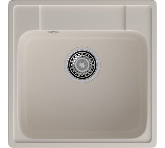 Мойка GranFest QUARZ 1-чаша, 480х480 мм, белый 48