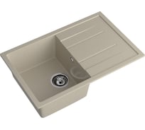 Мойка GRANFEST QUADRO GF-Q--780L мрамор, чаша с крылом, 770х495 мм, топаз Q-780 L топ