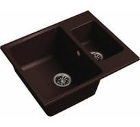 Мойка EWIGSTEIN Gerd 60K кварц, 1.5 чаши, 600х500 мм, шоколад G- 60K шоколад