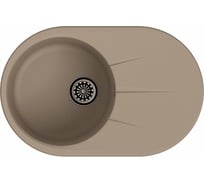 Мойка EWIGSTEIN Rund 50F кварц, 1-чаша+крыло, 750х480 мм, темно-бежевый R- 50F темно-бежевый