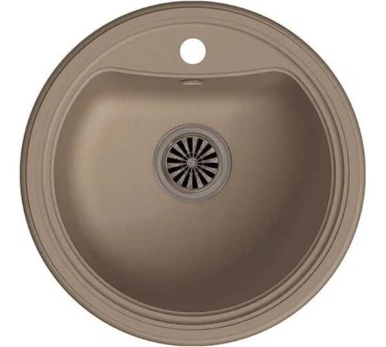 Мойка EWIGSTEIN Antik R50 кварц, 1-чаша, D-520 мм, крем A- R50 крем 1