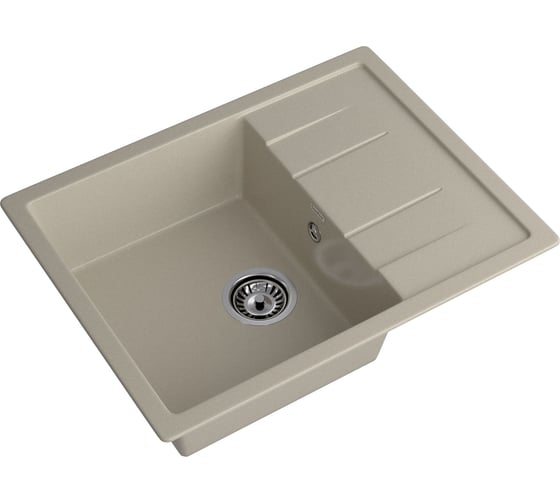 Мойка GRANFEST QUADRO GF-Q--650L мрамор, чаша с крылом, 650х500 мм, топаз Q-650 L топ