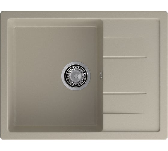 Мойка GRANFEST QUADRO GF-Q--650L мрамор, чаша с крылом, 650х500 мм, топаз Q-650 L топ