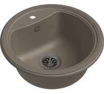 Мойка EWIGSTEIN Antik R50 кварц, 1-чаша, D-520 мм, темно-бежевый A-R50