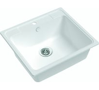 Мойка EWIGSTEIN Elegant 60 кварц, 1-чаша, 570х510 мм, иней E-60