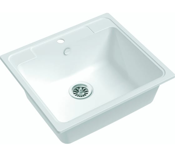 Мойка EWIGSTEIN Elegant 60 кварц, 1-чаша, 570х510 мм, иней E-60 1