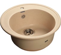 Мойка GRANFEST RONDO GF-R 510 мрамор, D=508 мм, бежевый R-510