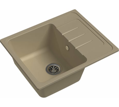 Мойка EWIGSTEIN Elegant 45F кварц, 1-чаша+крыло, 580х480 мм, топаз E-45F