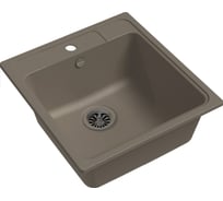 Мойка EWIGSTEIN Elegant 50 кварц, 1-чаша, 518х478 мм, темно-бежевый E-50