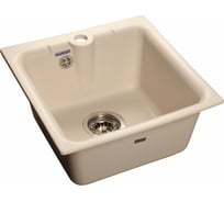 Мойка GRANFEST PRACTIK 1 чаша, 417х417 мм, белый P-420 бел