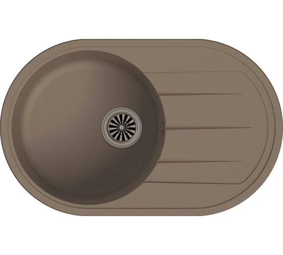 Мойка EWIGSTEIN Elegant R50F 1-чаша+ крыло, 752х470 мм, темно-бежевый E- R50F 1