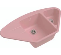 Мойка EWIGSTEIN Wink 80KF кварц, угловая, 1,5-чаши+крыло, 960х520мм, топаз W-80KF