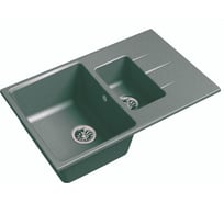 Мойка EWIGSTEIN Gerd 60KF кварц, 1.5-чаши+крыло, 780х500 мм, черный G-60KF черный