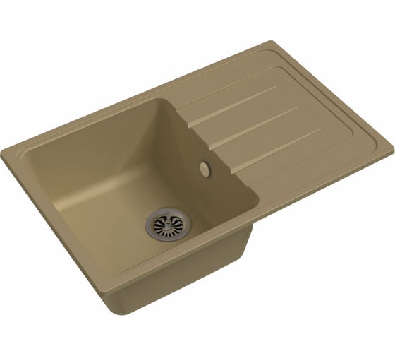 Мойка кварц EWIGSTEIN Elegant 50F 1 чаша с крылом, 762х480 мм, бежевый E-50F бежевый