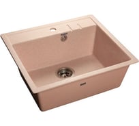 Мойка GranFest QUADRO GF-Q 560 мрамор, 1 чаша, 558х498 мм, светло-розовый Q-560 св-роз