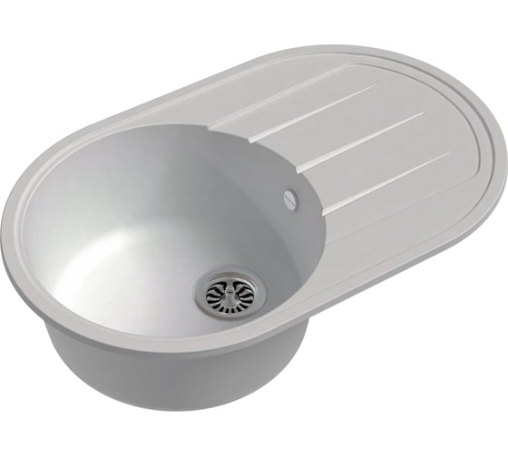 Мойка кварц EWIGSTEIN Elegant R50F 1 чаша с крылом, 752х470 мм, иней E-R50F иней
