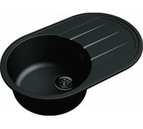 Мойка кварц EWIGSTEIN Elegant R50F 1 чаша с крылом, 752х470 мм, антрацит E-R50F антрацит