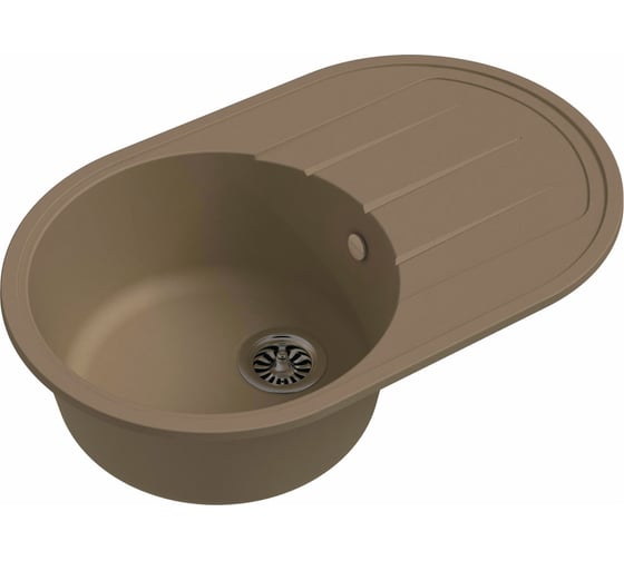 Мойка кварц EWIGSTEIN Elegant R50F 1 чаша с крылом, 752х470 мм, топаз E-R50F топаз 1