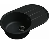 Мойка кварц EWIGSTEIN Elegant R50F 1 чаша с крылом, 752х470 мм, черный E-R50F черный