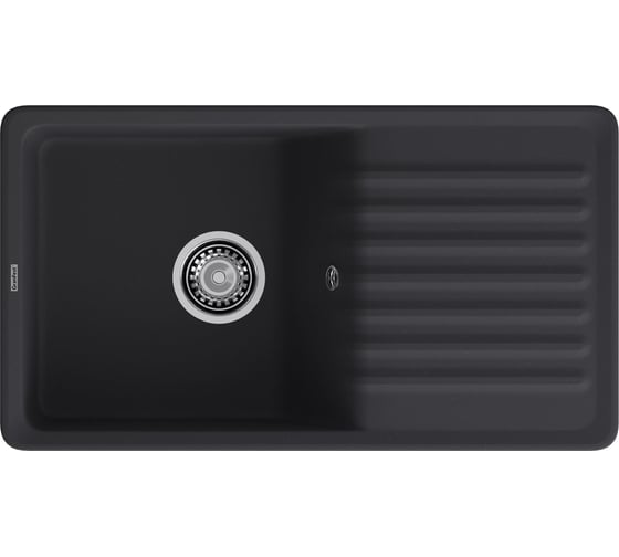 Мойка GranFest QUARZ чаша+крыло, 850х475 мм, черный 73