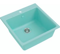 Мойка EWIGSTEIN Gerd 50 кварц, 1-чаша, 510х510 мм, серый металлик G- 50 сер мет