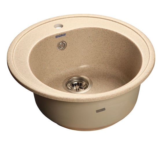 Мойка GRANFEST RONDO GF-R 510 мрамор, D=508 мм, песочный R-510