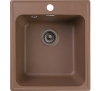 Мойка GRANFEST QUARZ 1 чаша, 420х480 мм, терракот 17 терракот