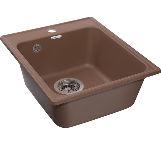 Мойка GRANFEST QUARZ 1 чаша, 420х480 мм, терракот 17 терракот