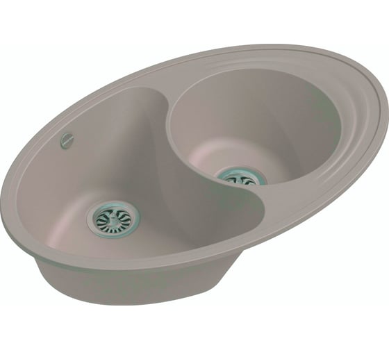 Мойка EWIGSTEIN Elegant W90KF кварц, 1.5-чаши+крыло, 820х520 мм, темно-бежевый E-W90KF
