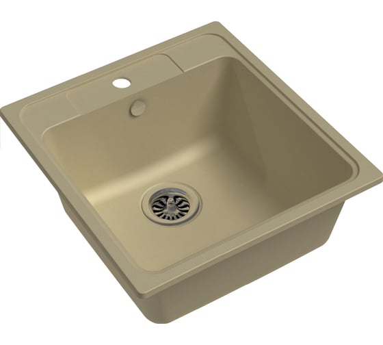 Мойка EWIGSTEIN Elegant 50 кварц, 1-чаша, 518х478 мм, бежевый E-50 1