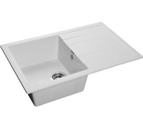 Мойка GRANFEST QUADRO GF-Q--780L мрамор, чаша с крылом, 770х495 мм, иней Q-780 L иней